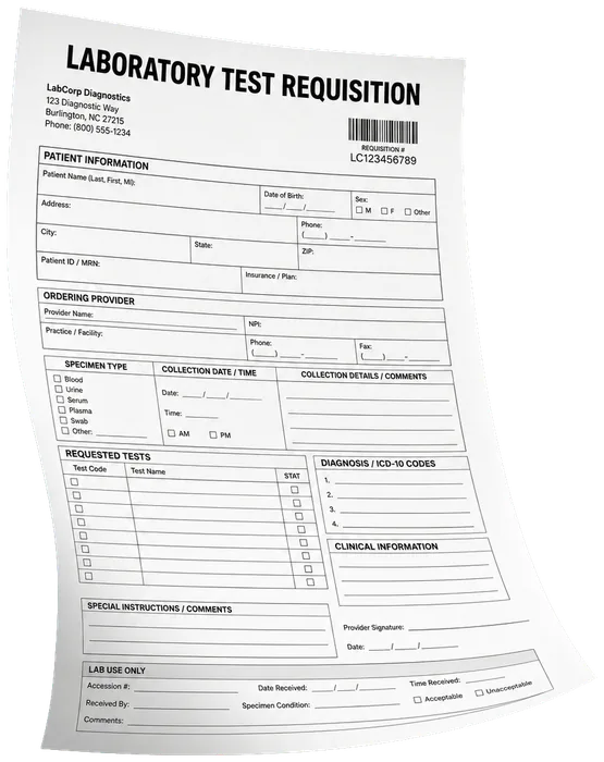 Lab requisition