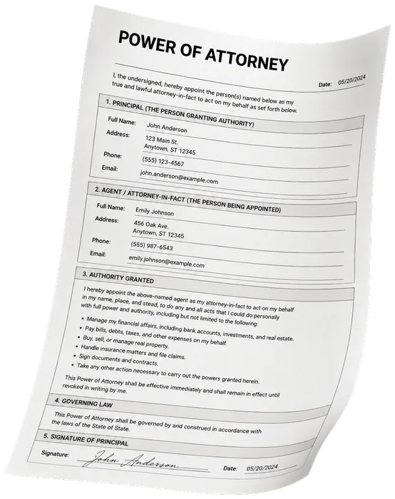 Power of attorney